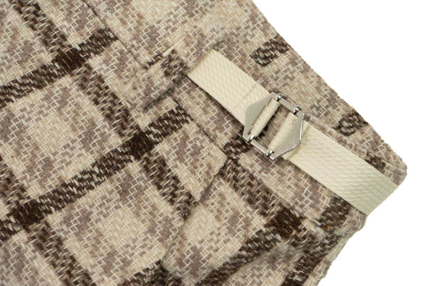 GRAF&WU Hand-sewn Buttons Fashion Design Cargo Wool Trousers