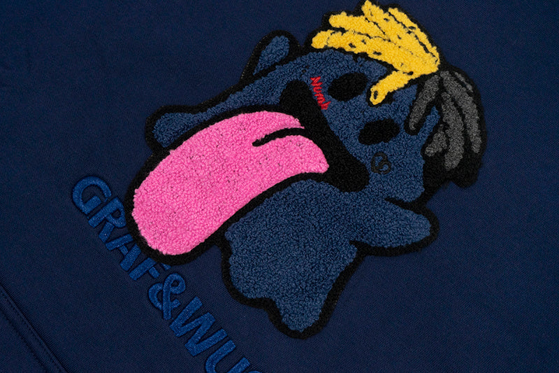 GRAF&WU New School Rapper BooGhost Design Fleece Hoodie