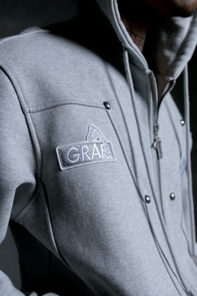 GRAF&WU Lumberjack Streetwear Oversize Zip-up Hoodie