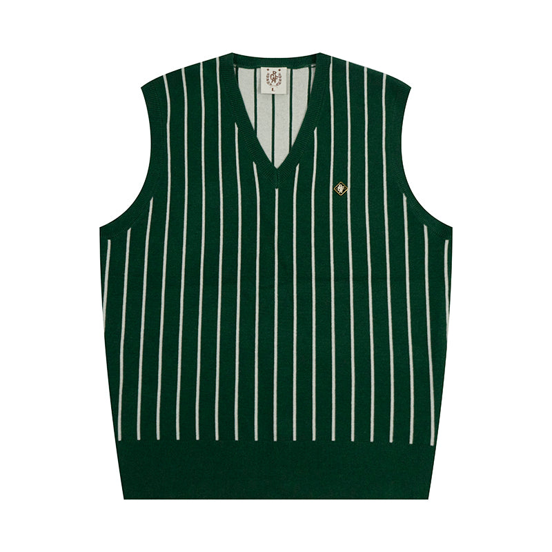 GRAF&WU Chenille Knitted Sleeveless Vest Sweater