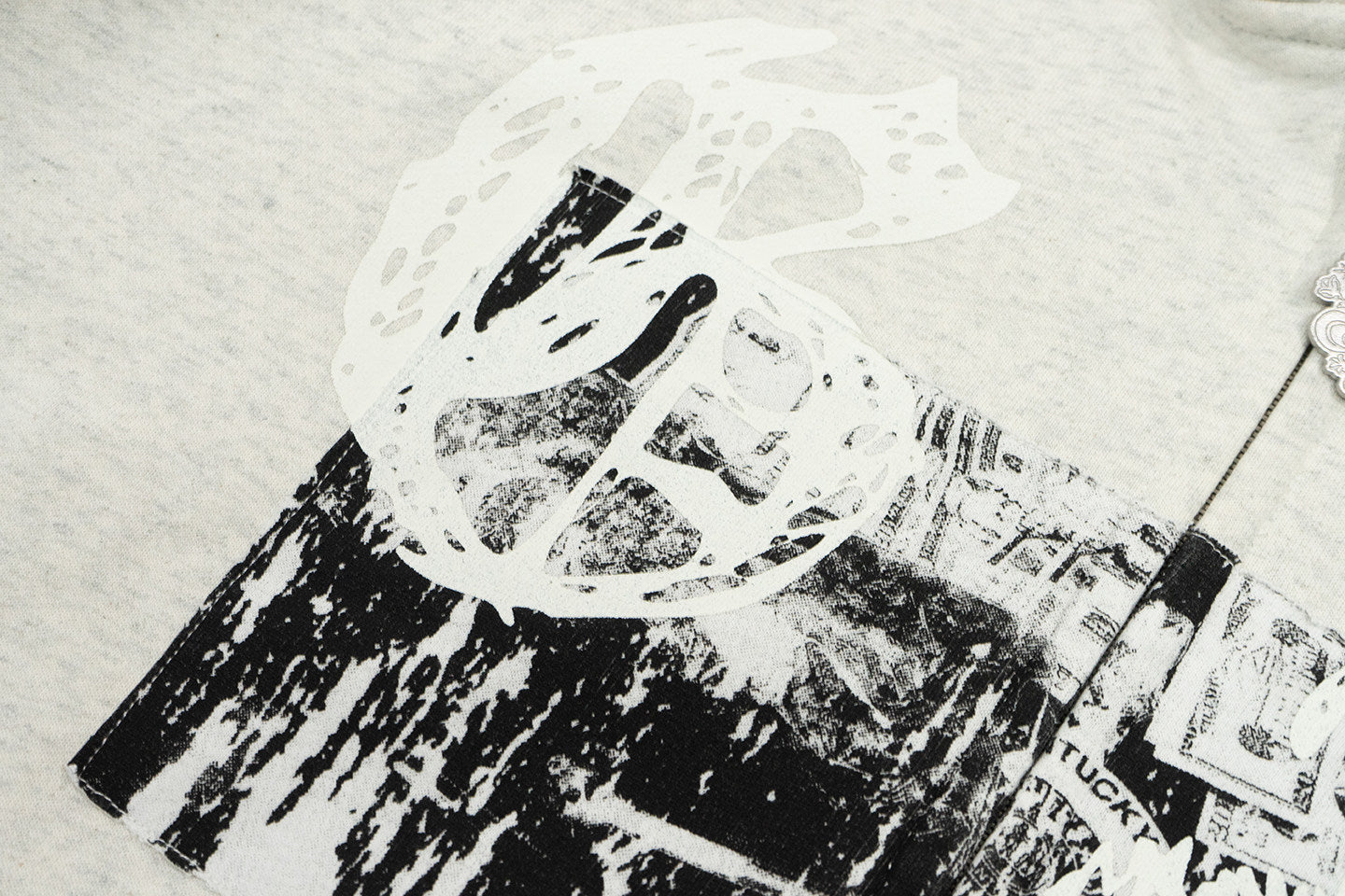 GRAF&WU Grunge Graphic Aesthetic Streetwear Zip-Up Hoodie