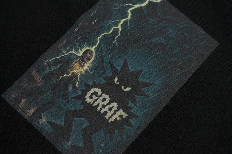 GRAFWU Shockieg Angry Silhouette Print T-Shirts
