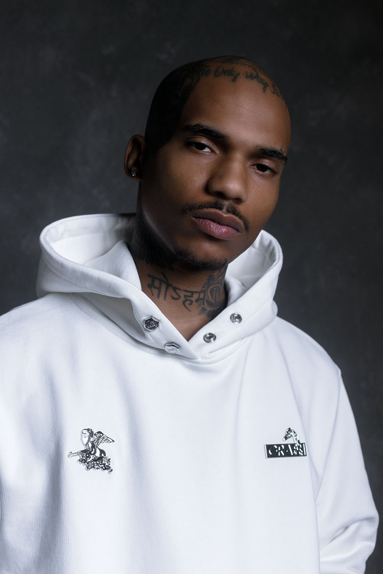 GRAF&WU Metal Buckle Street Loose Deer Angel Sweatshirt Hoodie