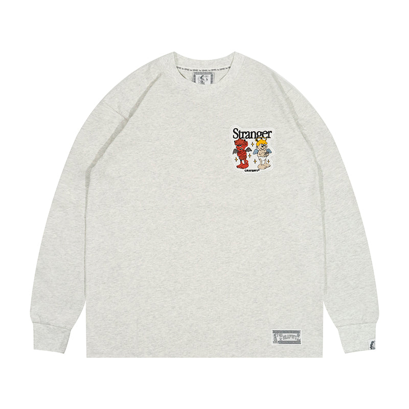 GRAF&WU 9 Relationships Character Embroidery Design Long-sleeves Shirt