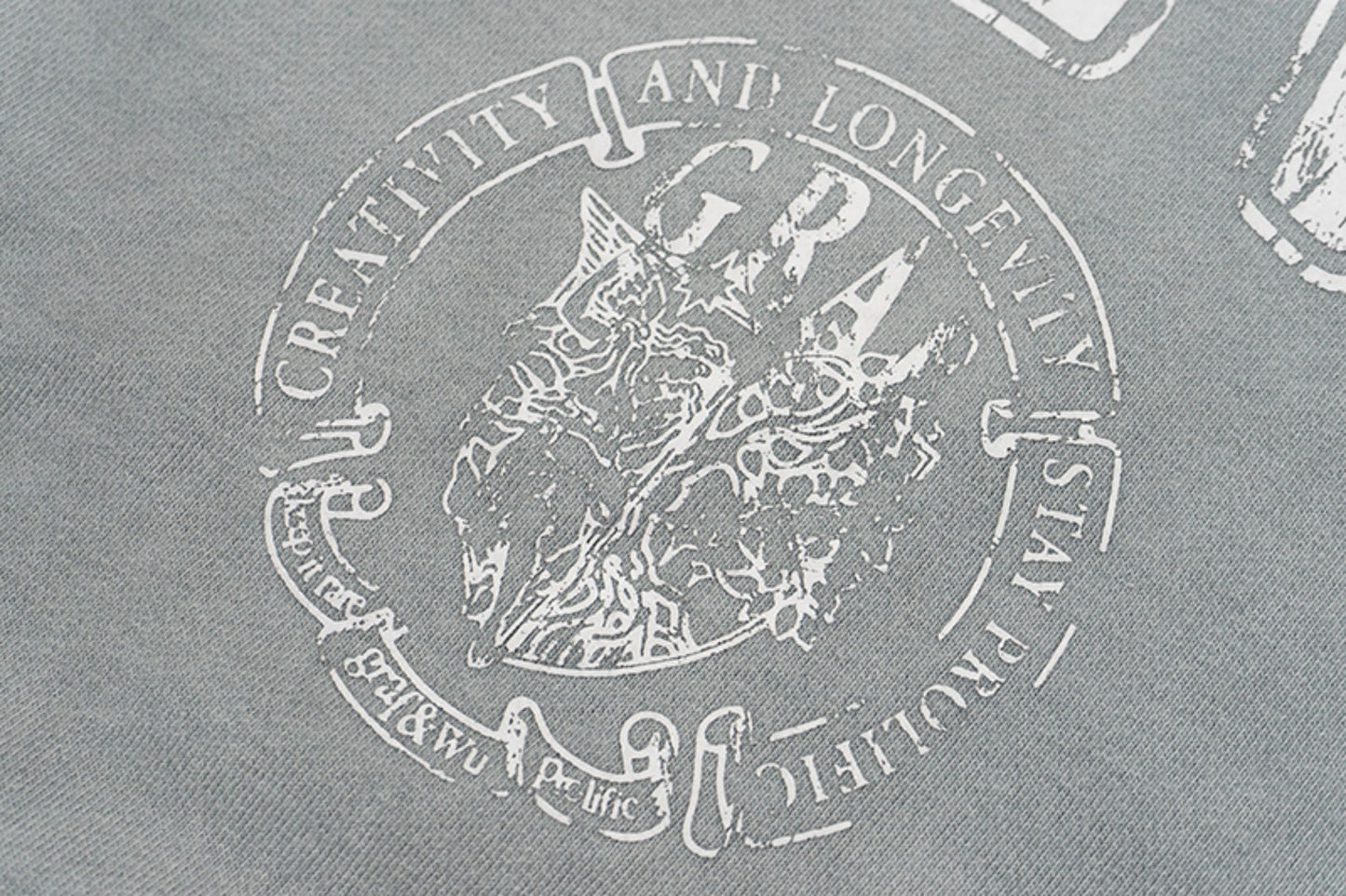 GRAF&WU Break to Build Cracked Letter Goddess Academy Oversized Hoodie