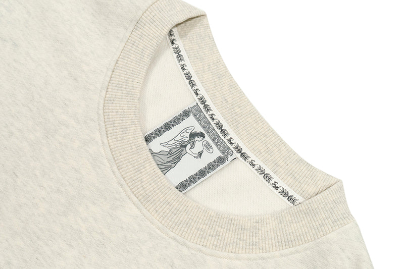 GRAF&WU AK47 Angel Embroidered Fleece Cozy Sweatshirt