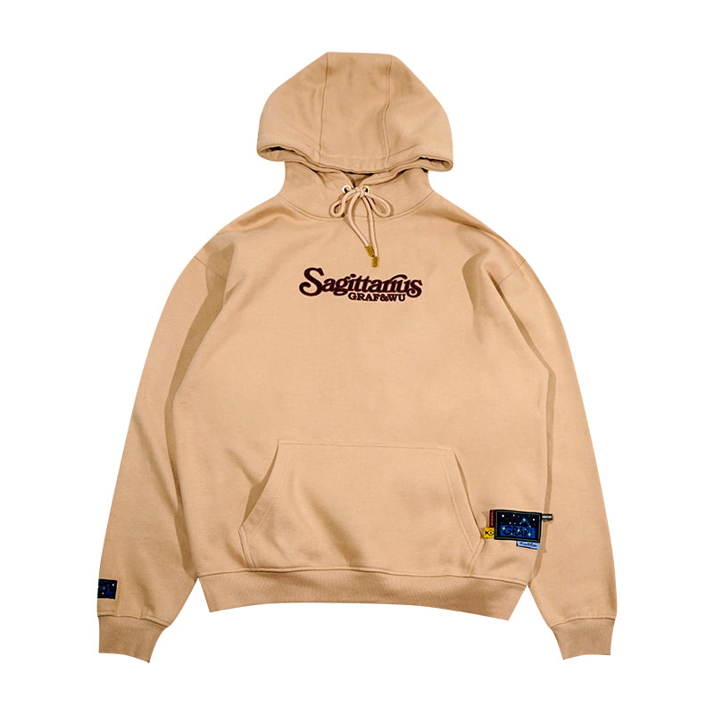 GRAF&WU 12 Constellation Rap Lyrics Embroidery Print Hoodie