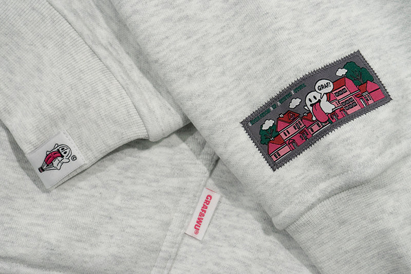 GRAF&WU Egg Cute Ghost Imitation Mink Velvet Hoodie