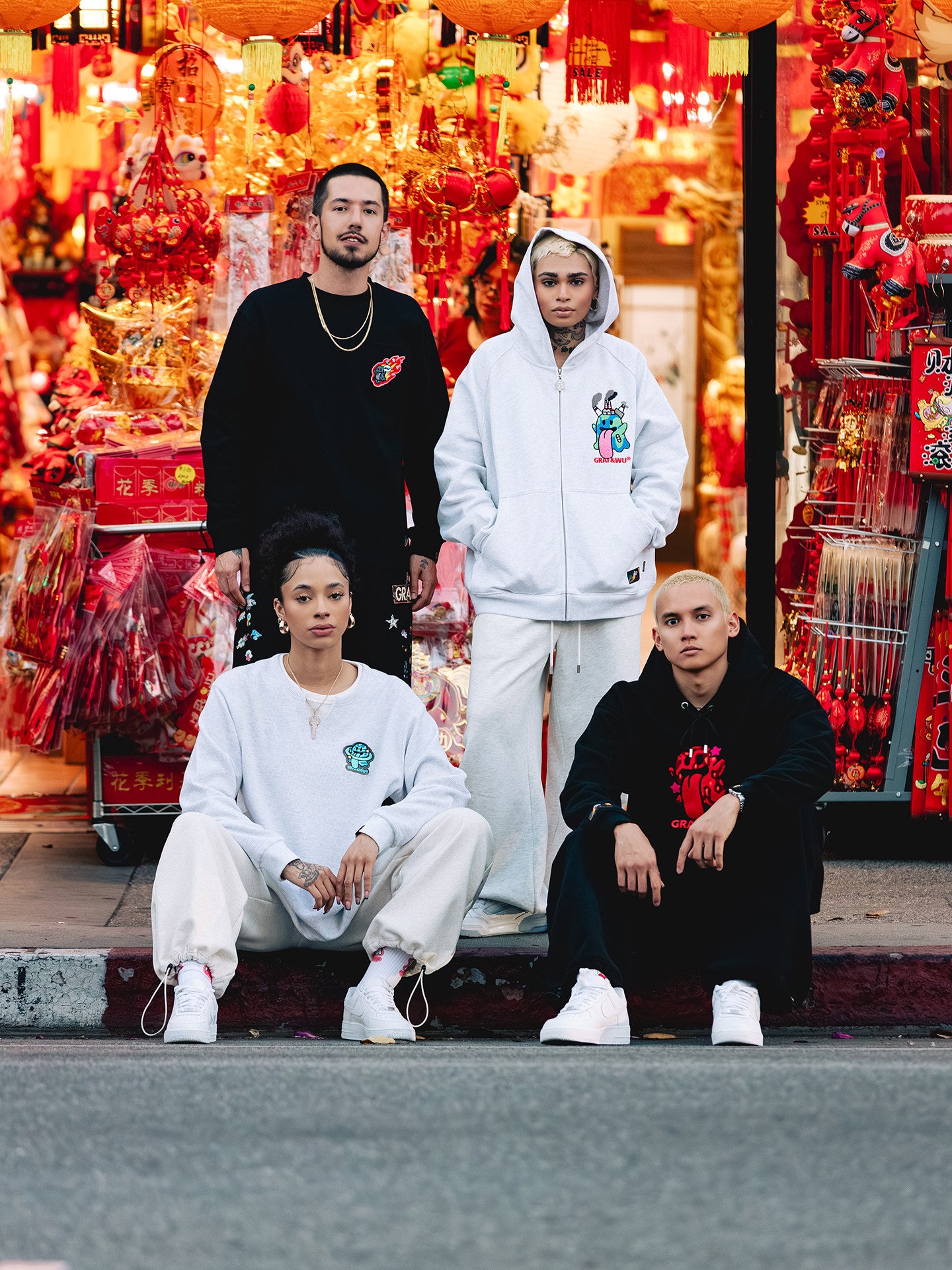 GRAF&WU Solar System Planets Cute Ghost Layered Look Long-sleeve Shirt