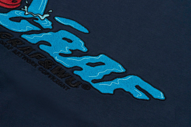 GRAF&WU Fire Hydrant Leak Drip Embroidery T-Shirts