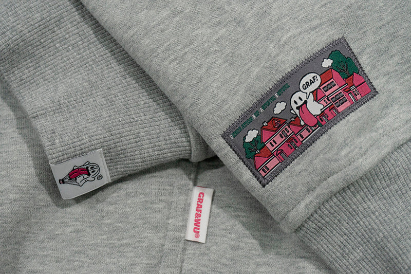 GRAF&WU Green Snake Cute Ghost Green Mink Fleece Thick Zip-up Hoodie