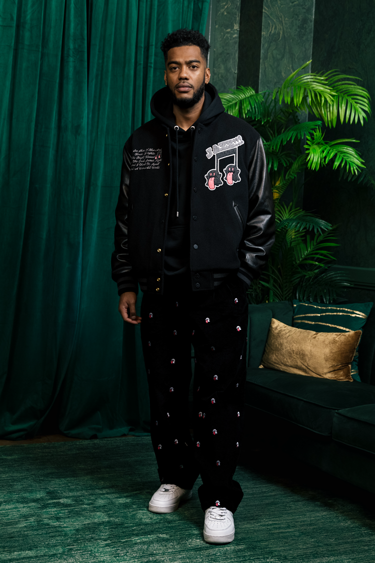 GRAF&WU Mini OG Cute Ghost Embroidered Corduroy Workwear Pants - Premium Streetwear