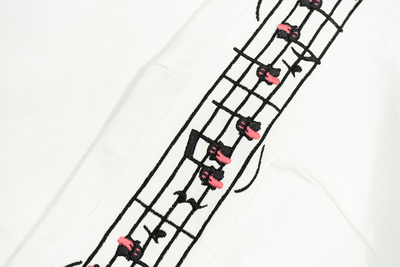 GRAFWU Music Notes Cute Ghost T-Shirts