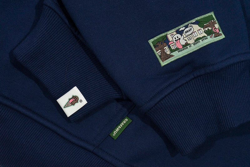 GRAF&WU New School Rapper BooGhost Design Fleece Hoodie