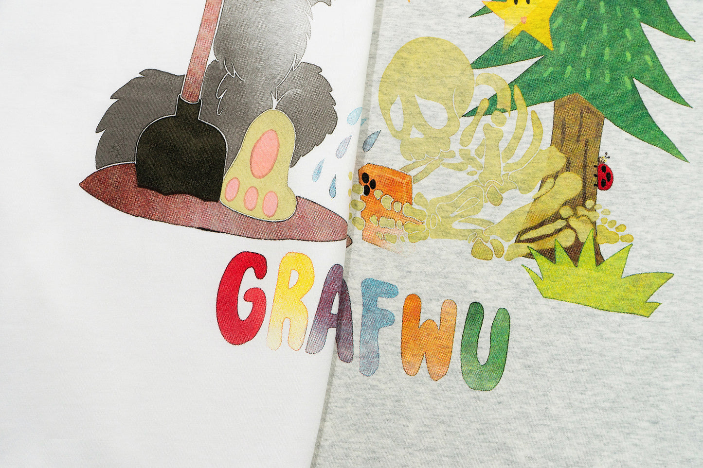 GRAF&WU【Giraffe Fable】Wolf Coming StreetWear Cool Feeling T-Shirt