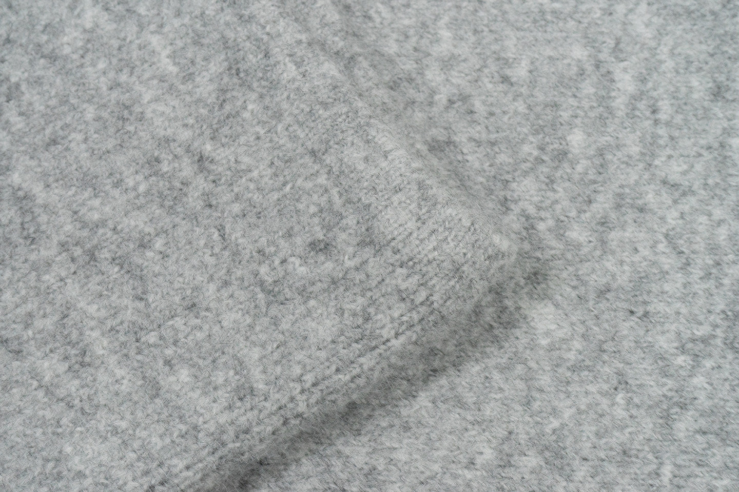 GRAF&WU Letter Embroidered Thick Warm Knitted Mohair Casual Trousers