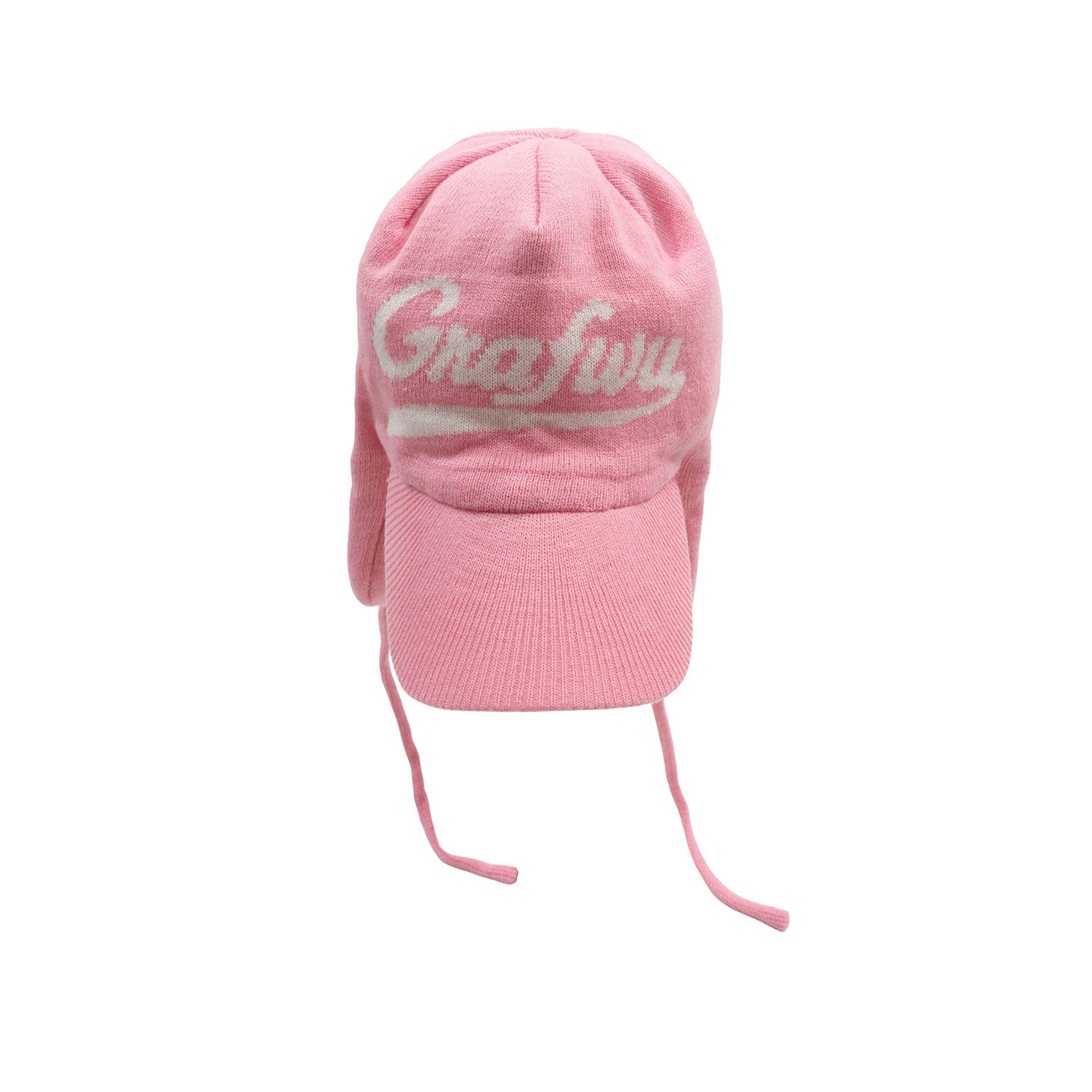 GRAF&WU Badge Embroidered Cycling Earflap Knitted Wool Hat | Winter Trapper Hat