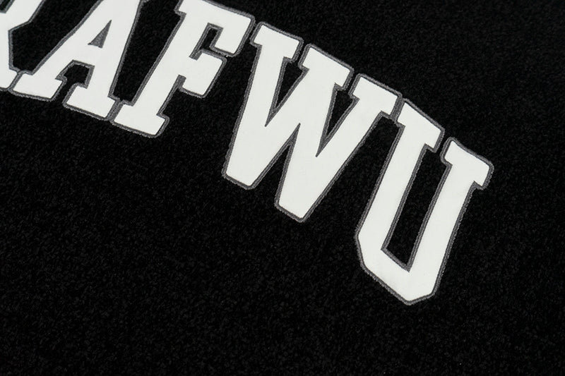 GRAF&WU Arc Logo Chenille Knit Hoodie - Premium Streetwear