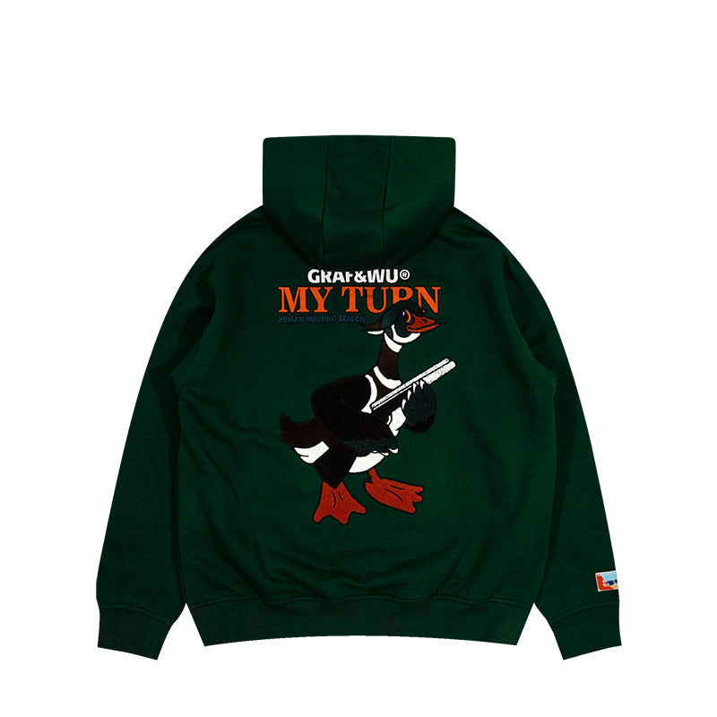 GRAF&WU MyTurn Hunting Series Duck Owl Fleece Hoodie