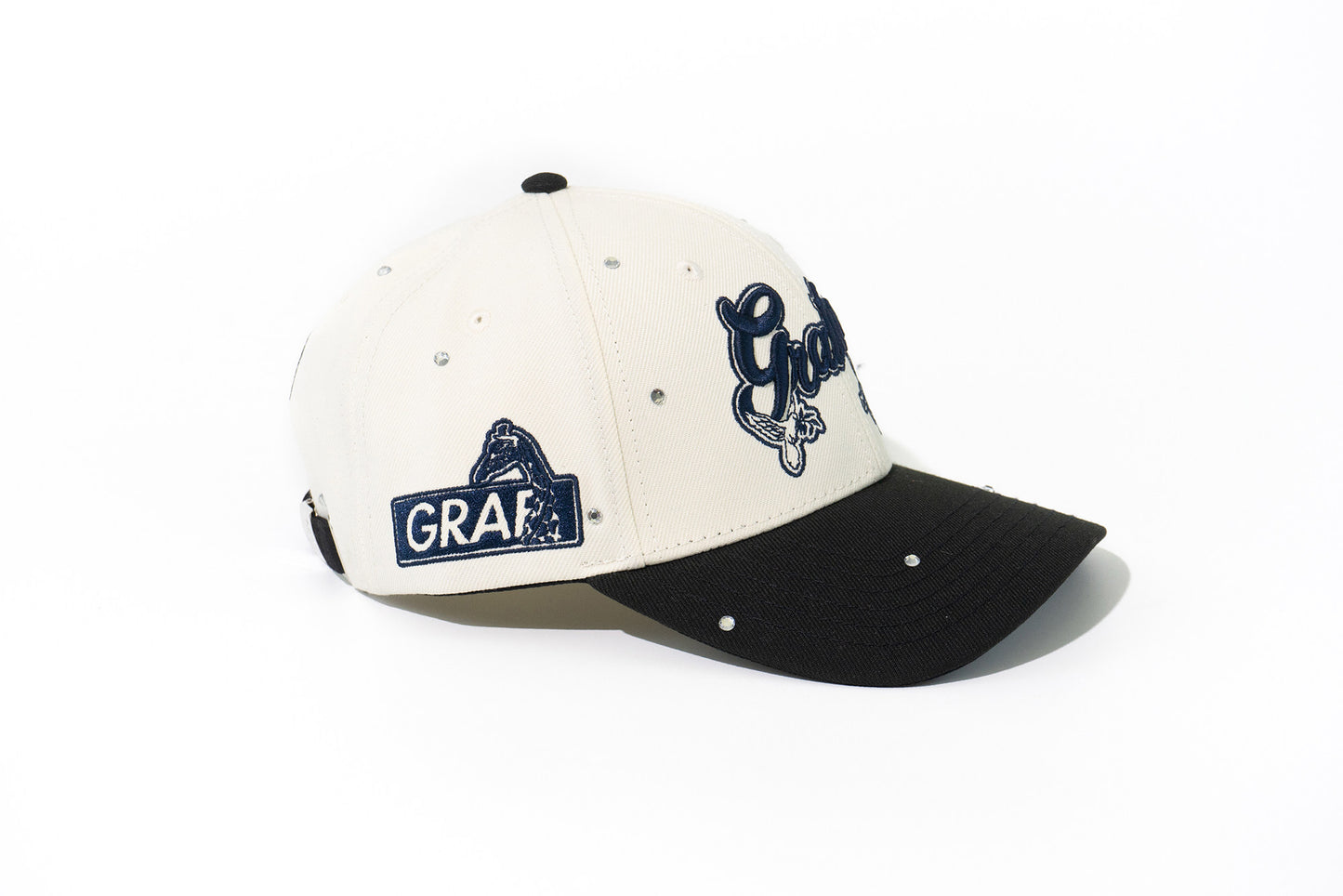 GRAF&WU Rhinestone AK47 Angel Baseball Cap Curved Brim Streetwear Hat
