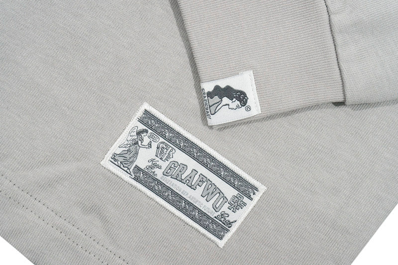 GRAF&WU Roy Pop Art Graphic Loose Cotton Long Sleeve Tee