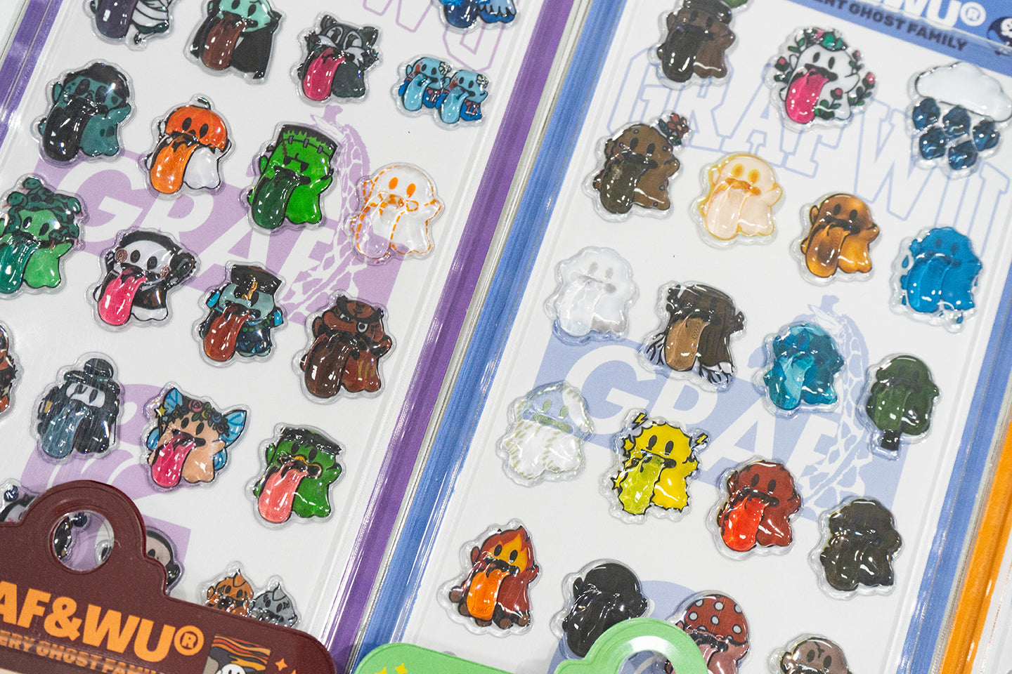 GRAF&WU 3D Embossed Mobile Phone Computer Stickers