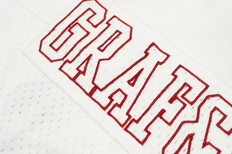 GRAF&WU Football Club Floral Embroidery Sports Mesh Jersey