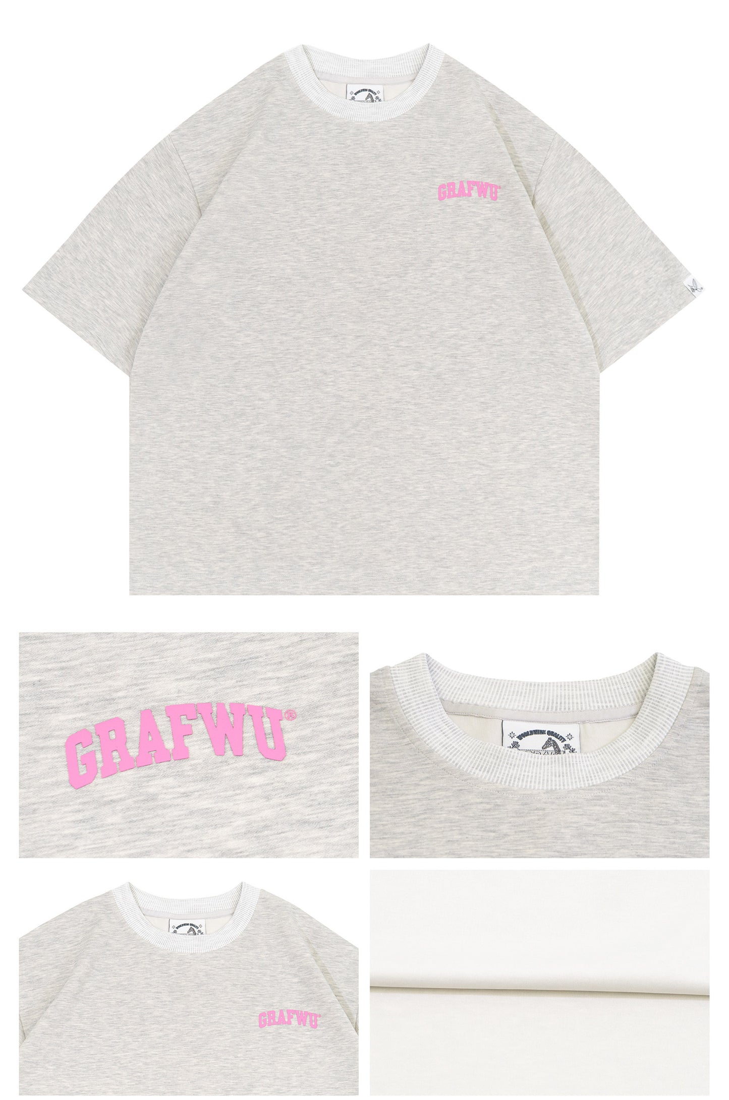 GRAF&WU Logo Fashion Cool Feeling Cozy T-shirt