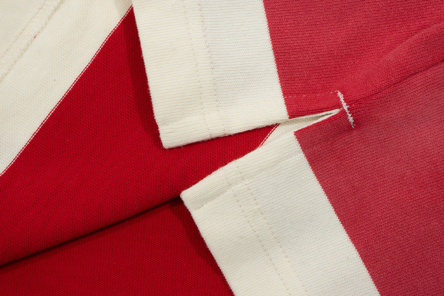 GRAF&WU Striped Polo Collar Rugby Style Design Long Sleeves Shirt