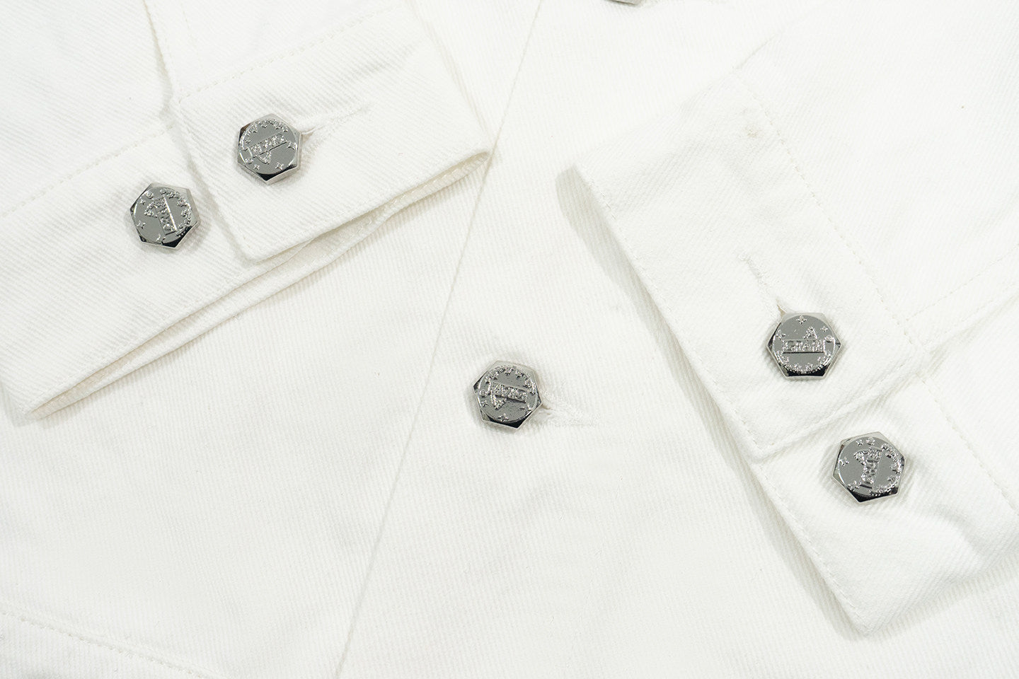 GRAF&WU Embroidered Poem Chenille Denim Jacket