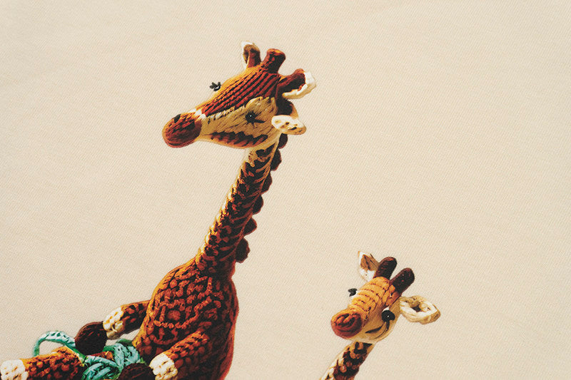 GRAF&WU Handmade Crocheted Giraffe Doll Design Cotton T-Shirt