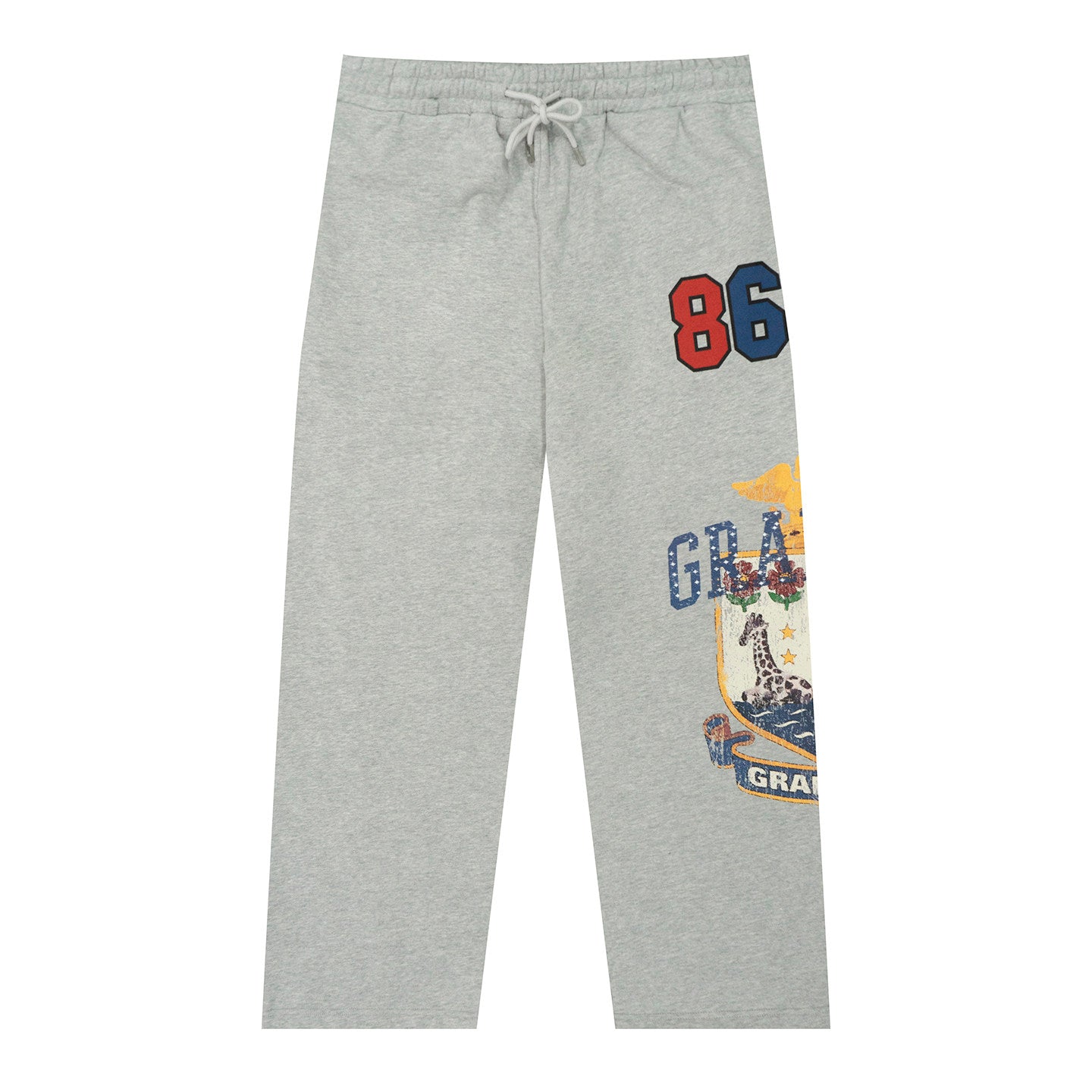 GRAF&WU Vintage Badge Graphic Oversize Sweatpants