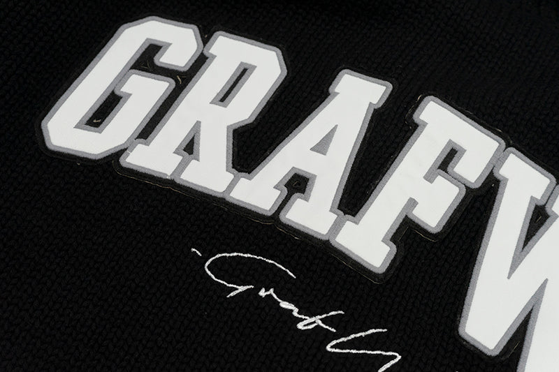 GRAF&WU Coat Knitted Warm Baseball Sweater