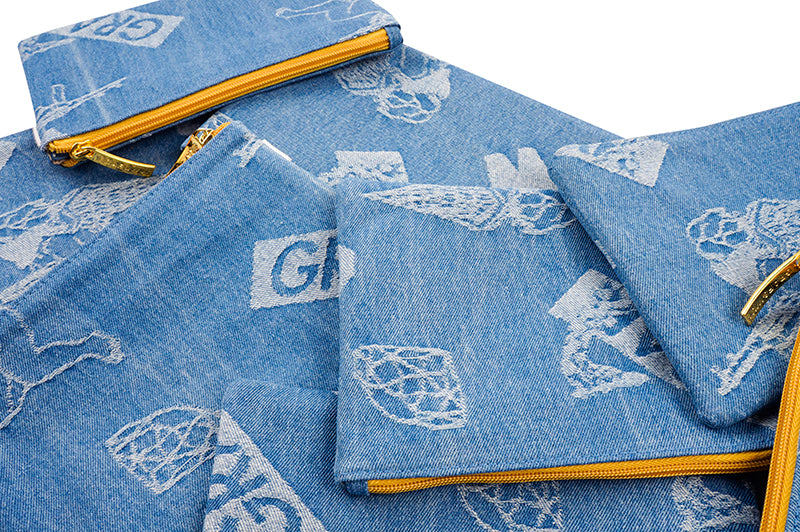 GRAF&WU AK47 Angel Jacquard Denim Storage Bag | Streetwear Organizer