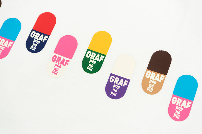 GRAFWU Cute Pill Pattern T-Shirts