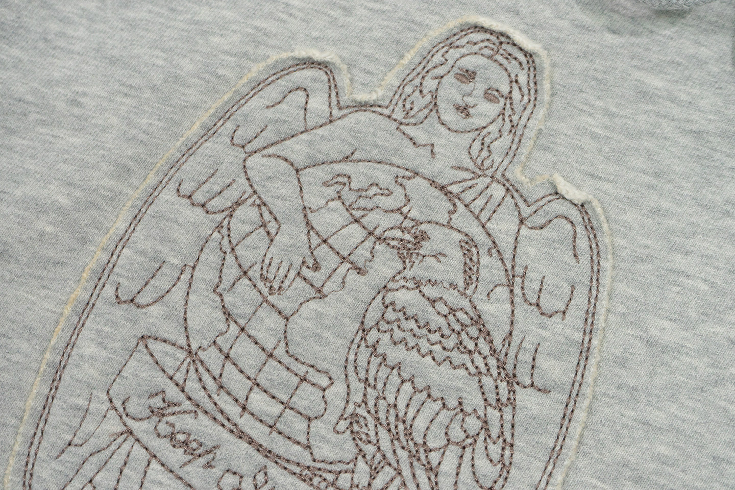 GRAF&WU World Is Yours Victory Goddess Earth Eagle Star Vintage Hoodie