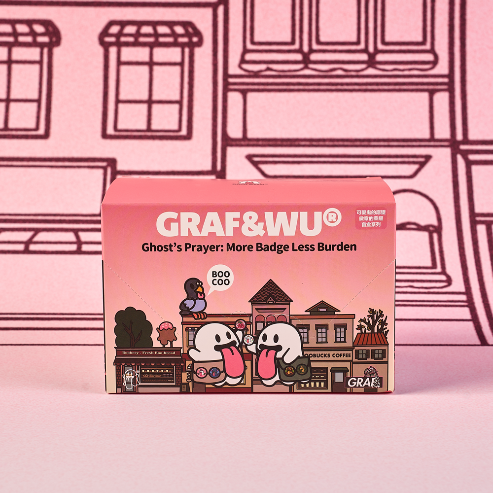 GRAF&WU Original Cute Ghost Badge Blind Box