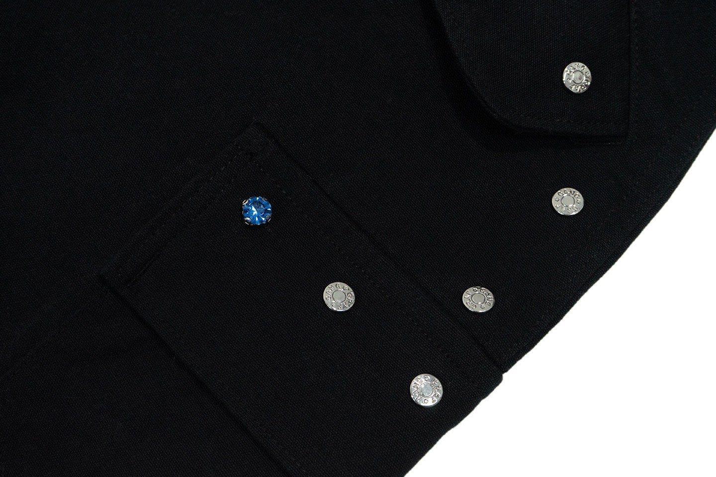 GRAF&WU Riveted Blue Rhinestone design Streetwear M65 Pants
