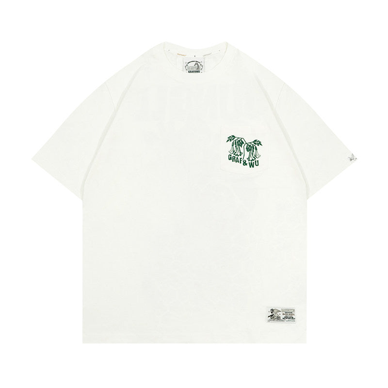 GRAF&WU Jungle Monstera giraffe Fshion Design T-shirt