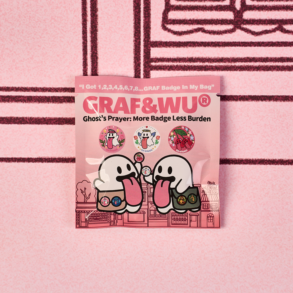 GRAF&WU Original Cute Ghost Badge Blind Box