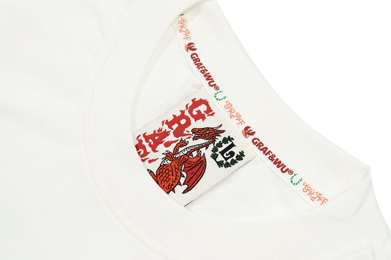 GRAFWU Giraffe Skeleton Hip-Hop T-Shirts