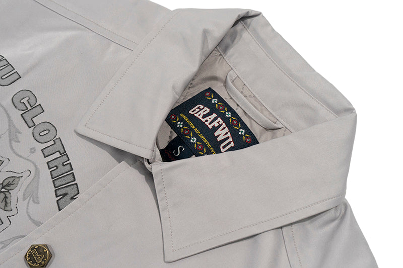 GRAF&WU Floral Giraffe Goddess Blessing Cotton Padded Coach Jacket