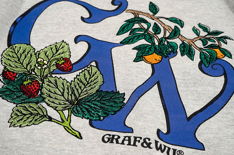 GRAF&WU Embroidered Hoodie - Fleece Pullover Sweatshirt Unisex Streetwear