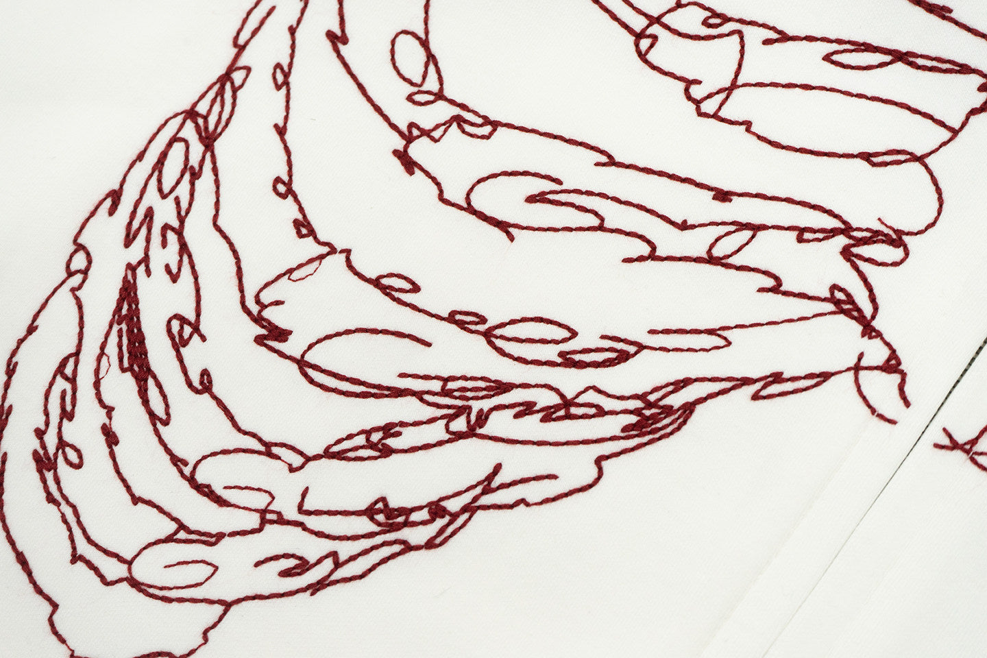 GRAF&WU Rib Cage Skeletal Hand Embroidery Zip-Up Jacket