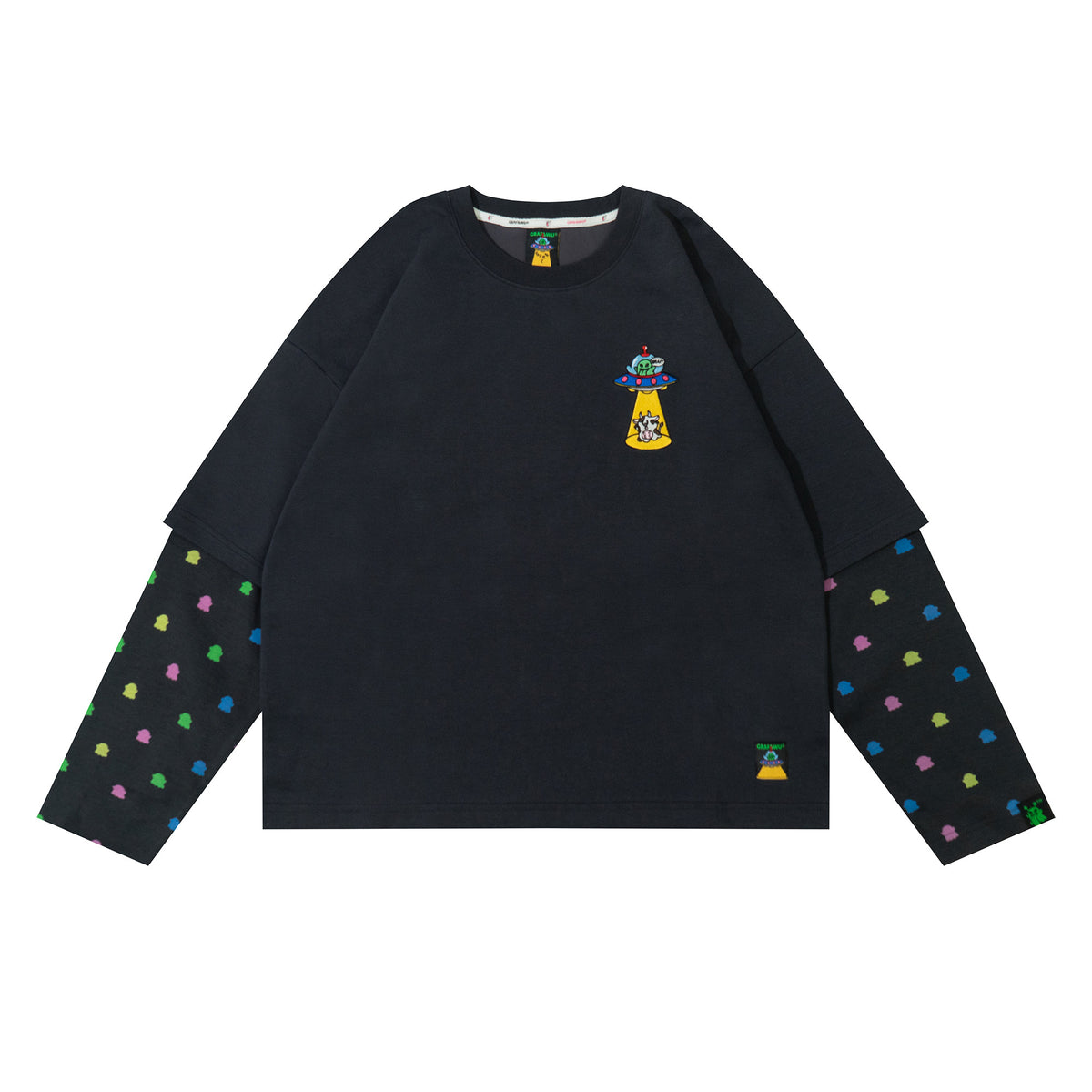 GRAF&WU 12 Alien Booghost Embroidered Long Sleeve