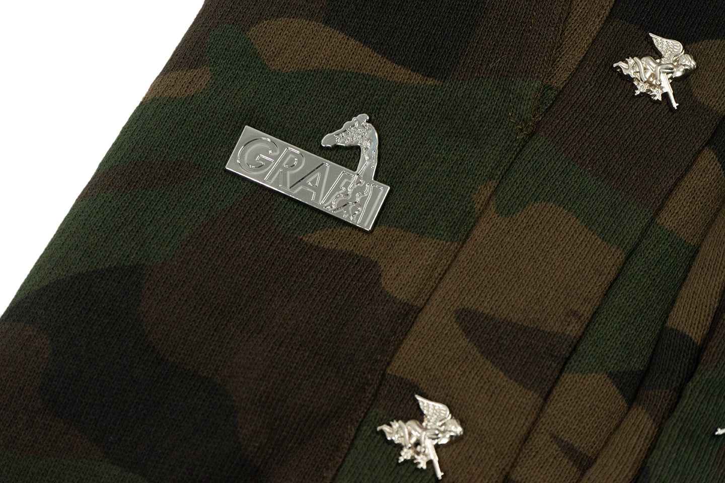 GRAF&WU AK47 Angel Metal Detachable Side Button Pants