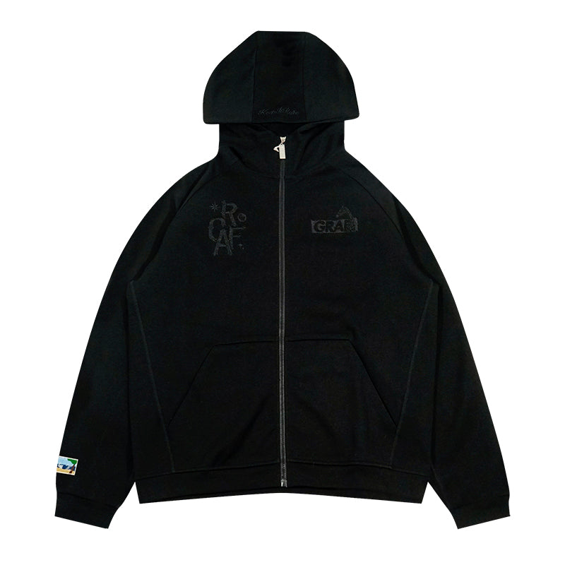 GRAF&WU Fashion casual Hoodie UK Drip Thin autumn sports cardigan coat