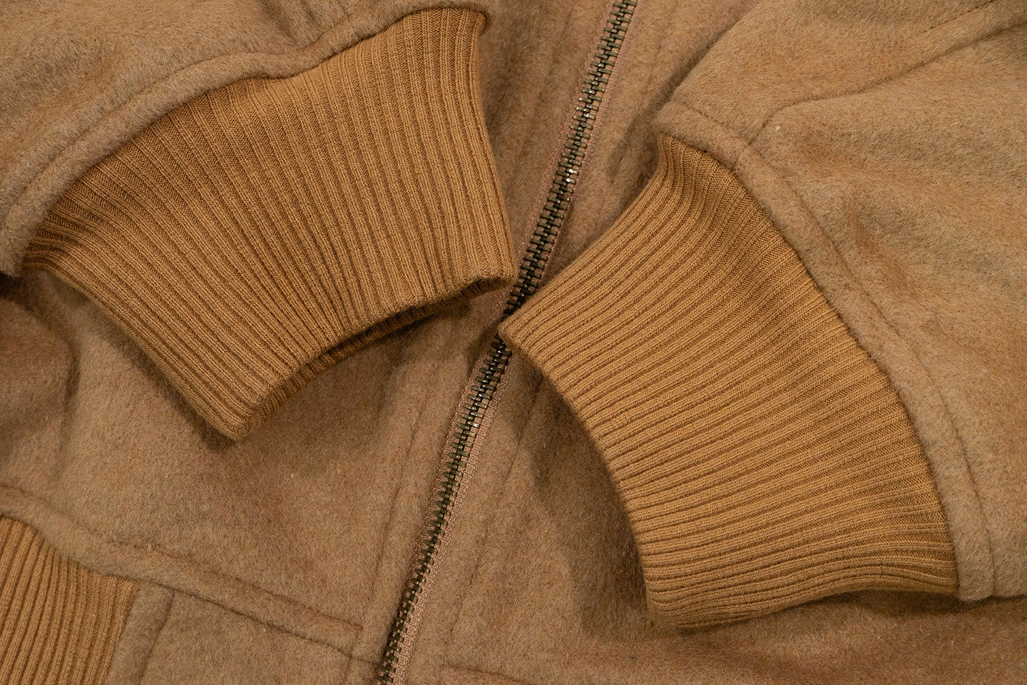 GRAF&WU Red Wine Glass Star Pattern Wool Collar Bomber Jacket