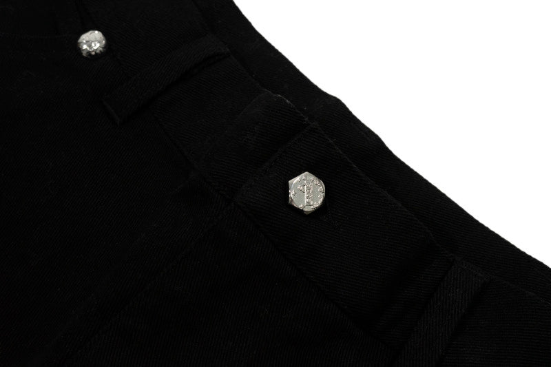 GRAF&WU Tough Guy AK47 Angel Giraffe Metal Logo Thick Lumberjack Shorts