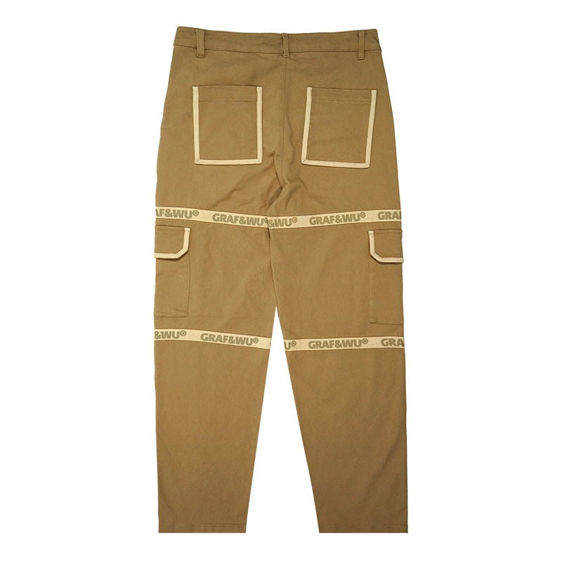 GRAFWU Retro Old School Canvas Trousers